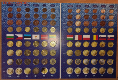 Набор евро монет 2 альбома  до 9.02 в 22.15 - 221989204 (2)