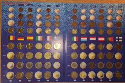 Набор евро монет 2 альбома  до 9.02 в 22.15 - 221989204 (1)