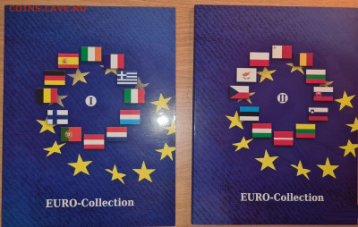 Набор евро монет 2 альбома  до 9.02 в 22.15 - 221989204