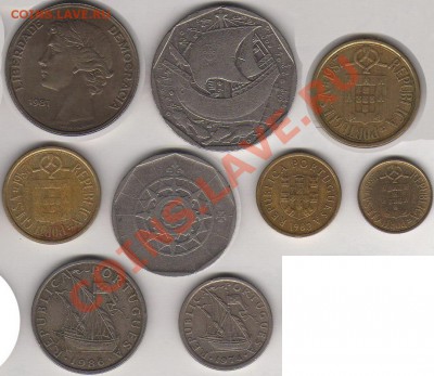 монеты Португалии - Португалия р+