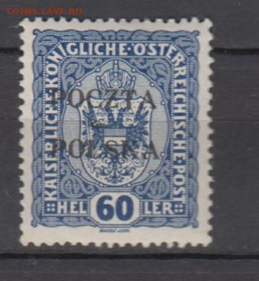 Польша 1919 1м *надпечатка 60 до 13 02 - 128