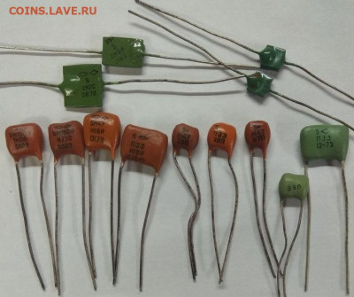Золотые керамич. процессоры и советские детали с позолотой - конденсаторы-2
