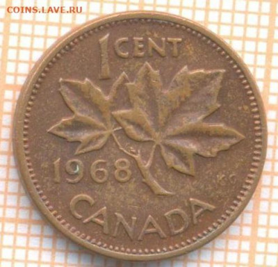 Канада 1 цент 1968 г., до 19.02.2021 г. 22.00 по Москве - Канада 1 цент 1968 2761