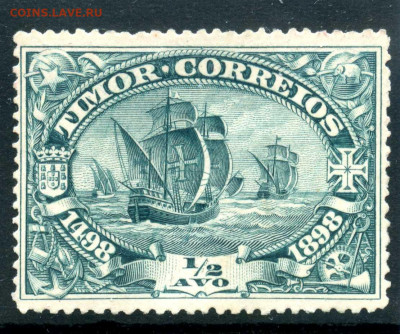 Досчитаем до 10 000 или более - 1498 марка Португальская марка для Тимора. 1(2 аво 1898 года