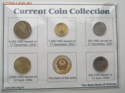 Вьетнам набор из 5 монет образца 2003 – 2004 гг. до 15.03 - 1