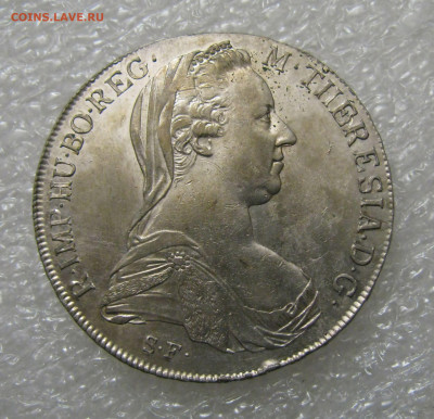 ТАЛЕР Марии Терезии 1780. Венецианская чеканка 1840 -1866 гг - МарТ80 (3).JPG