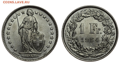 Швейцария. 1 франк 1964 г. До 28.03.21. - DSH_9409.JPG