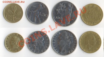 Набор монет Италии 1973,1977,1979 г до 22:00мск 16.10.11 - 0_8a79f_c2fbb861_orig