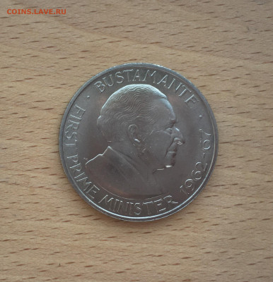 Крона Шайба Ямайка 1$ доллар 1969 Бустаманте Александр - IMG_4492.JPG