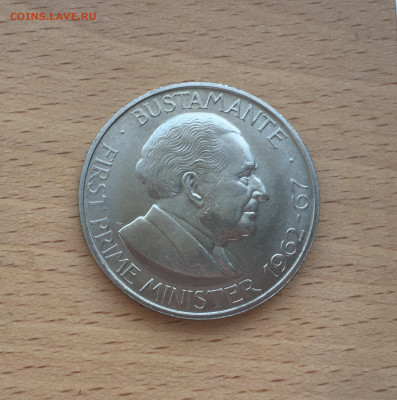 Крона Шайба Ямайка 1$ доллар 1969 Бустаманте Александр - IMG_4493.JPG