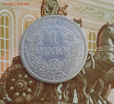 1 марка (mark) 1875 года (A) до 27.04.2021г в 22.00 - 26