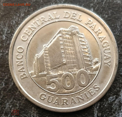 ПАРАГВАЙ 500 гуарани 2006 (центральный банк Парагвая) 11.05 - 189221607.0