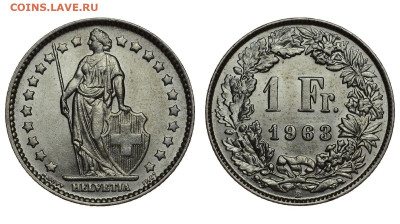 Швейцария. 1 франк 1963 г. До 25.05.21. - DSH_9407.JPG