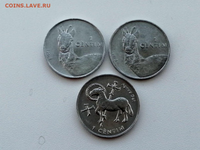лот юбилейки Андорры 1 сантим 3 монеты до 10.06.2021г - 1