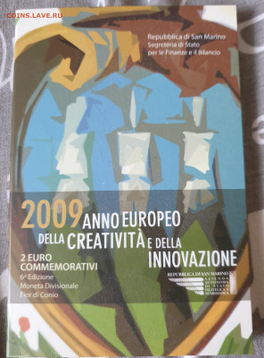 Сан Марино 2 евро 2009 Год творчества и инноваций - 20210607_093241