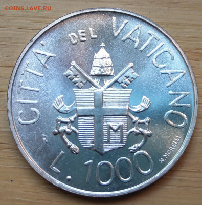 Ватикан 1000 лир 1983 UNC до 22-00 25.06 - IMAG2254~2