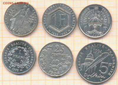 Франция 6 монет, до 01.07.2021 г. 22.00 по Москве - Франция 6 монет 4