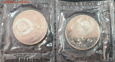 5 руб Петродворец Пруф(2 монеты в лоте) до 11.07.2021 - Фото 2