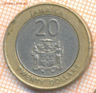 Ямайка 20 долларов 2001 г., до 14.07.2021 г. 22.00 по Москве - Ямайка 20 долларов 2001 2858