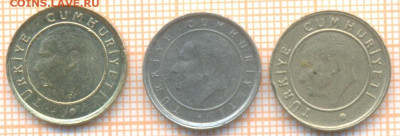 Турция 6 монет, до 15.07.2021 г. 22.00 по Москве - Турция 5 курушей 3шта 2886