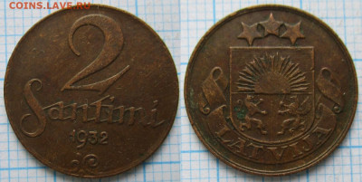 Латвия 2 сантима 1932 до 20-07-21 в 22:00 - Латвия 2 сантима 1932    213-к104-А5