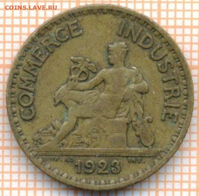 Франция 1 франк 1923 г., до  24.07.2021 г. 22.00 по Москве - Франция 1 франк 1923 3253