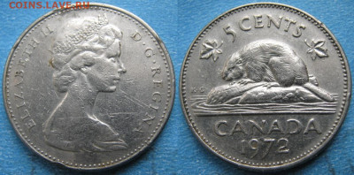 Канада 5 центов 1972 до 27-07-21 в 22:00 - Канада 5 центов 1972    180-k56-10500