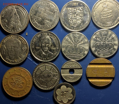 Иностранные жетоны разных годов 13 штук  ( с рубля) - IMG_20210809_214328