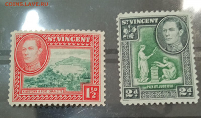 Сент-Винсент 1938г король Георг VI местные мотивы №2 - IMG_20210225_211720