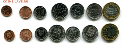 Венесуэла  1, 5, 10, 12,5, 25, 50 центимо,1 боливар до 24.08 - img691