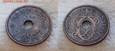 ФиКс -> Монеты мира по фиксированной цене - ДАНИЯ 1 эре 1929 20191123_1110