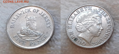 ФиКс -> Монеты мира по фиксированной цене - ДЖЕРСИ 5 пенсов 2003 20191123_1113