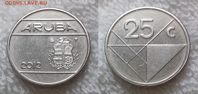 ФиКс -> Монеты мира по фиксированной цене - АРУБА 25 центов 2012 20191008_1251