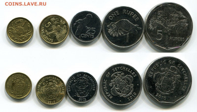 Сейшелы 1, 5 рупий 1, 5, 10, 25 центов  2004-2012 до 06.09 - img778