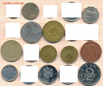 монеты разные 20 штук 4 от 5 руб. фикс цена - лист 4 