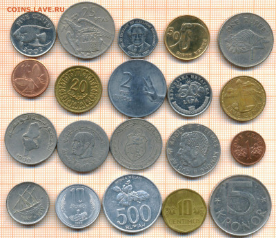 монеты разные 20 штук 7 от 5 руб. фикс цена - лист 7 001
