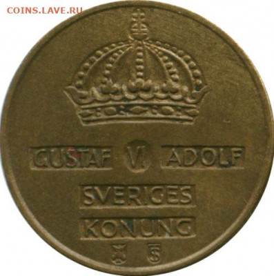 Барельеф или горельеф? - Швеция coin 1952 o2 r
