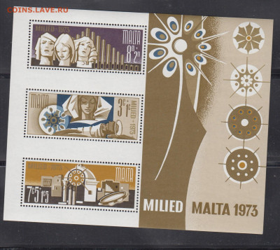 Мальта 1973 блок** до 11 10 - 41