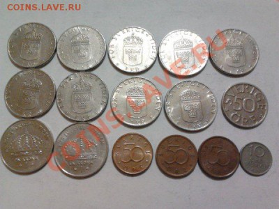 Монеты разных стран и номиналов (пополняемая). - 109 швеция