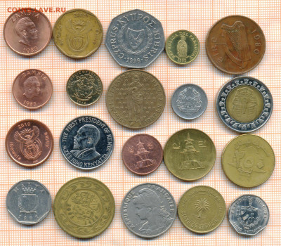 монеты разные 20 штук 2 от 5 руб. фикс цена - лист 2а 001