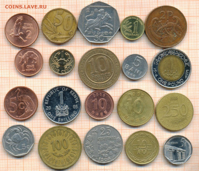 монеты разные 20 штук 2 от 5 руб. фикс цена - лист 2 001