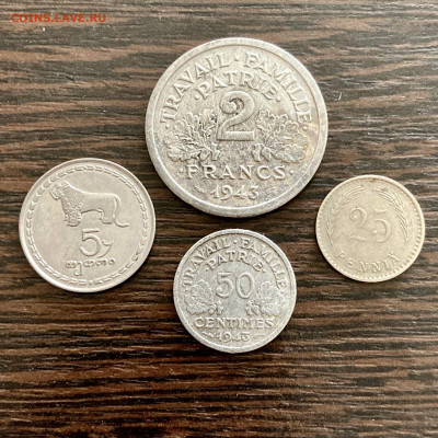 Лот из 4 иностранных монет. До 22:00 17.10.21 - 4FB90487-DE97-475D-A2F1-69C0021FCCBB