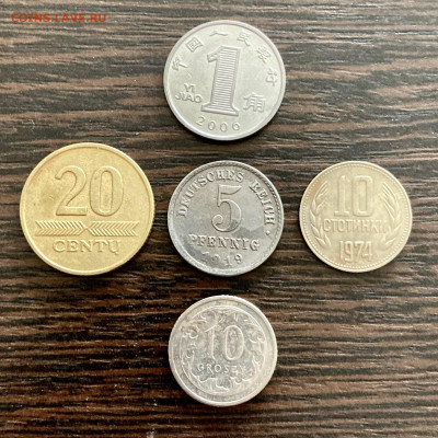 Лот из 5 иностранных монет. До 22:00 17.10.21 - 7068FEAC-8867-4E09-ABC9-C328A01F9CED