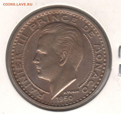 Монако, 100 франков 1950 до 18.10.21. - 1
