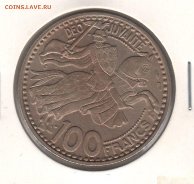 Монако, 100 франков 1950 до 18.10.21. - 2