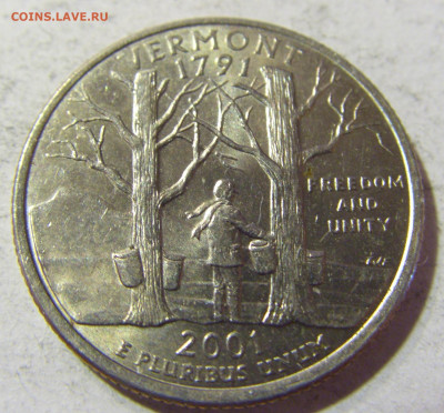 25 центов 2001 Вермонт США №4 26.10.2021 22:00 МСК - CIMG1633.JPG
