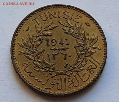 Тунис. 2 франка 1941 UNC - 8
