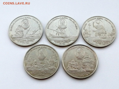 лот из 5 монет 100 фунтов Атолл Суворова до 10.06.2021г - 2