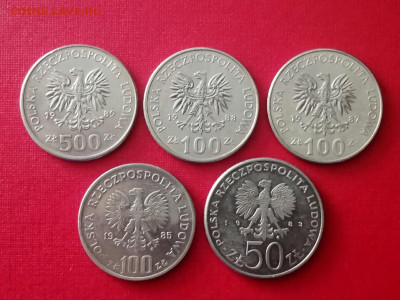 Юбилейка Польша Короли 5 монет до 25.11.2021 года - 1
