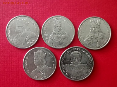 Юбилейка Польша Короли 5 монет до 25.11.2021 года - 2